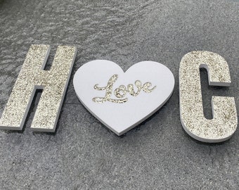 Foam Letters Glittered for Wedding Decor Styrofoam Letters Bridal Party Pool Letter Foam Letters Floating Pool Letter for Engagement Party