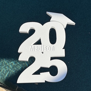 Custom 2025 Grad Party Decor for Pool Party Graduation Decor for 2025 Graduate Foam Pool Float for Outdoor Grad Party Personalized Decor