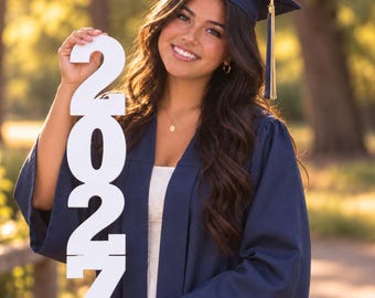 Custom 2027 Graduation Sign, Class of 2027 Photo Prop, MDF Grad Party Decoration, Senior Picture Prop, Personalized Name Wall Decor