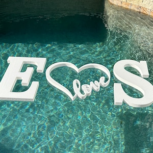 Custom Foam Letters for Pool Party Decor for Engagement Party Styrofoam Letter Anniversary Decor for Bridal Shower Decor for Wedding Party