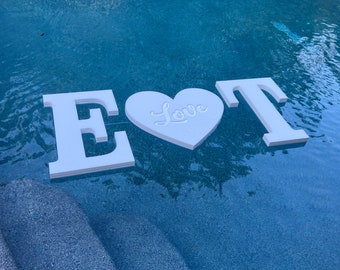 Custom Foam Letters: Anniversary, Pool Party Decor for Events