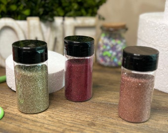 Holographic Glitter, Fine Flakes for Crafting, Art Supplies, DIY Project Kit,