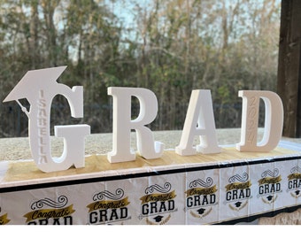 Custom Grad Foam Letters, Graduation Party Decor