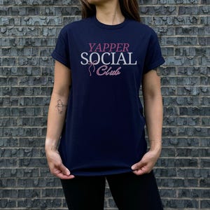 Yapper Social Club Shirt, Coquette Valentines Day Gift, Funny Meme T-Shirt, Cute Girly Tee, Gen Z Tshirt Design, Born to Yap Shirt