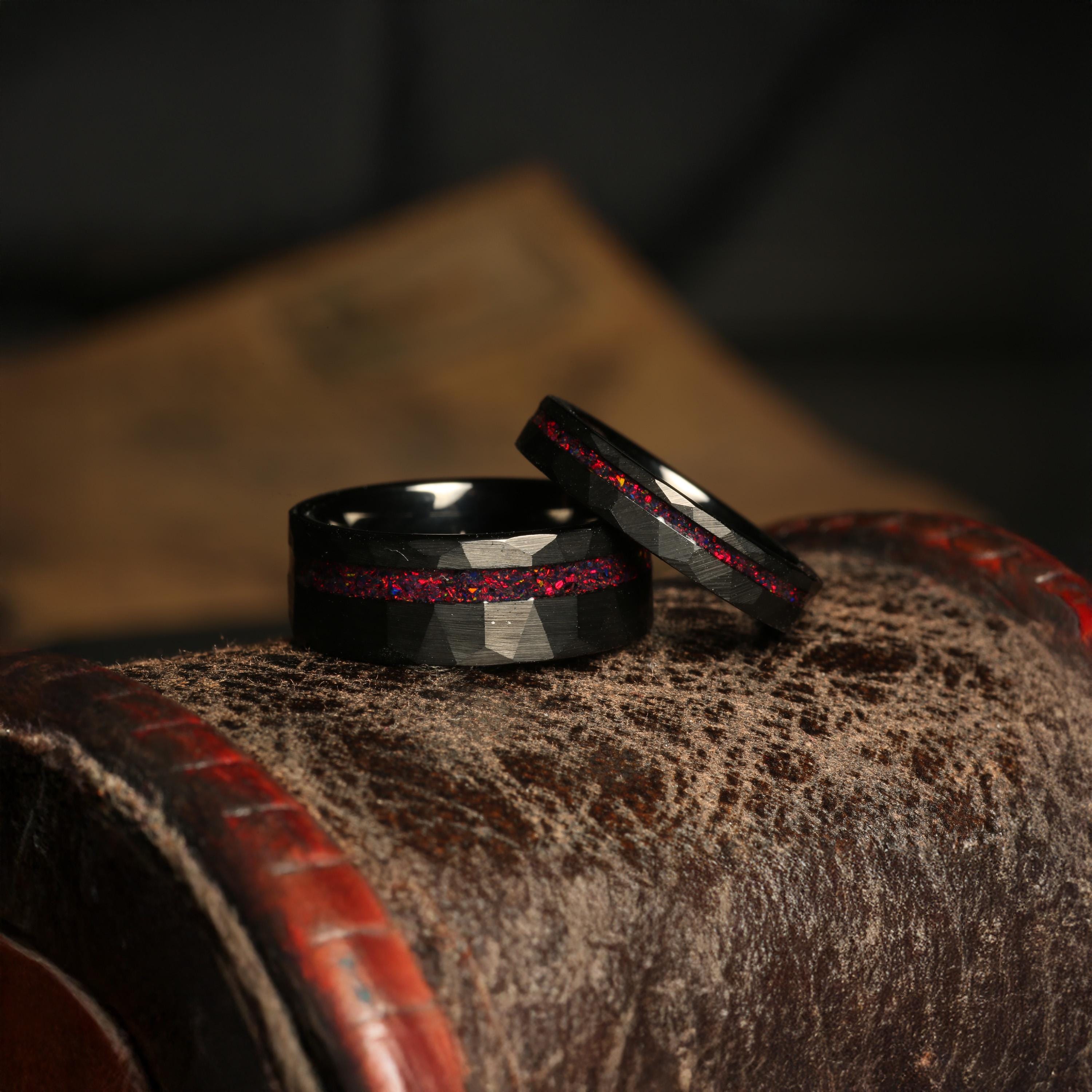 Wedding Ring Gold Ring Mens Opal Rings Amazon Couple Rings, His