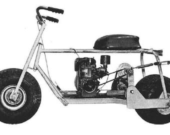 Vintage Mini Bike Plans Digital Download PDF