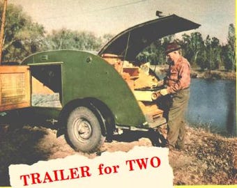 Plans de la remorque en forme de larme vintage à télécharger au format PDF