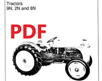 Ford Traktor Handbuch 8n 2n 9n Digitaler Download PDF