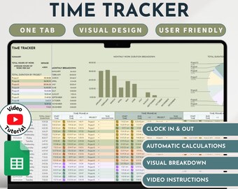 Hours Tracker Screentime Productivity Tracker Time Log Billable racker Automated Timesheet Freelancer Time Tracker Employee Timesheet Log