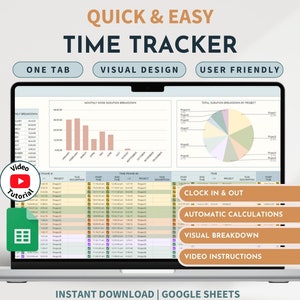 Freelance Time Tracking Sheet Client Hour Log Weekly Work Tracker Productivity Timesheet Working Hours Record Clock In Out Hour Tracking
