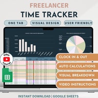 Comp Time Tracker Example Payroll Timesheet | Employee Time Tracker | Hourly Pay Calculator ...