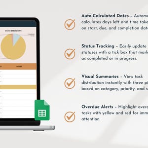 To do List Spreadsheet Task Tracker Productivity Organizer Task Management Brain Dump Checklist ADHD Calendar Daily Planner To Do Template