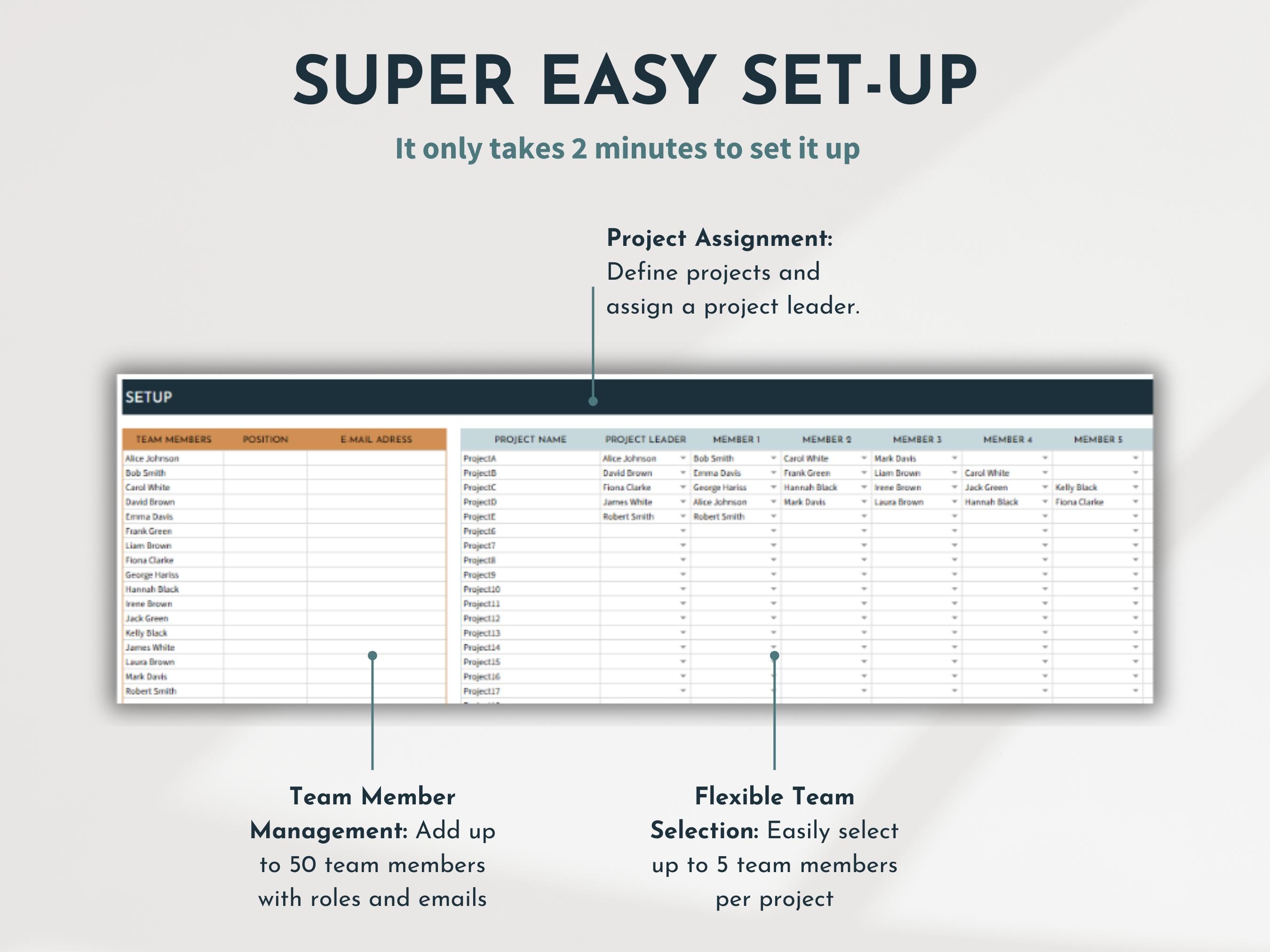 Team Task Tracker Team Management Planner to Do List Productivity ...