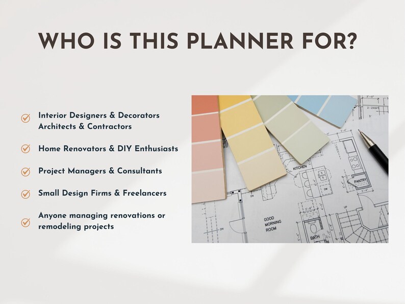 Interior Design Planner Home Renovation Spreadsheet House Project Tracker Home Building Budget Renovation Schedule Remodel Expense Checklist