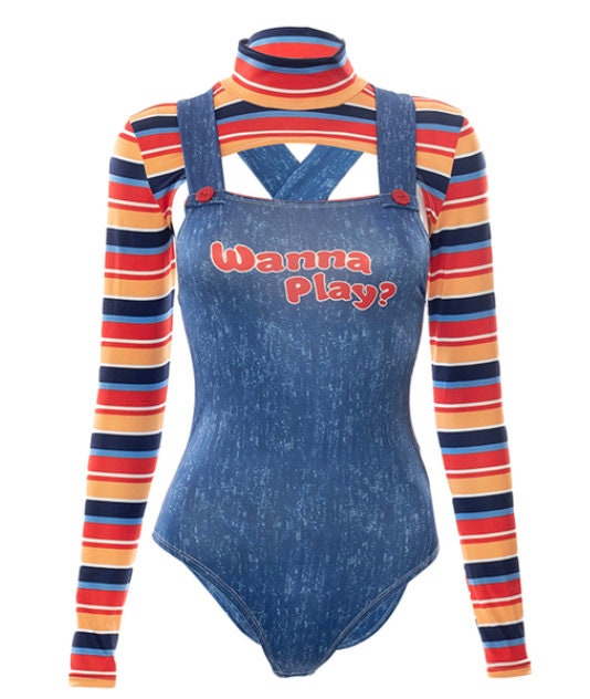 Chucky Doll Halloween Costume Halloween Bodysuit Set for Women Etsy