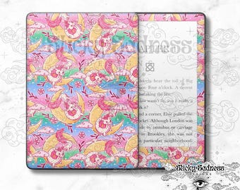 Pink Chibi Dragon Cute Fantasy Decal Insert Skin, Cute Vinyl Wrap for Kindle Kobo iPad Boox Fire, Gift for Book Lover, BookTok Accessories