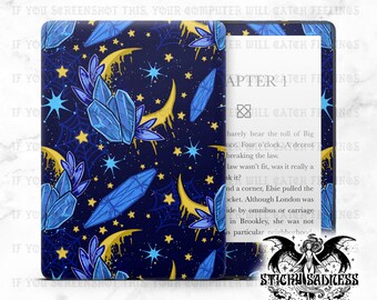 Keep Going Celestial Witchy Vibes Design Insert Skin, Vinyl Wrap for Kindle Kobo iPad Boox Fire, Gift for Book Lover, BookTok Accessories