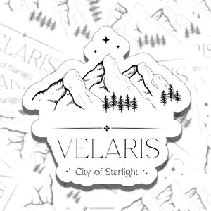 Velaris Sticker, City of Starlight Sticker, ACOTAR Sticker, Gift for ...