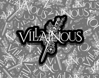 Villainous Sticker Multiple Colors, Reading Vinyl Sticker, Smutty Waterproof eReader, Kindle, Cute Funny Gift for Bookworm, Morally Grey