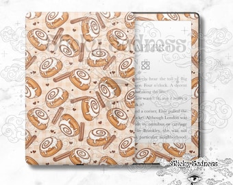 Cinnamon Rolls Cute Fun Decal Insert Skin, Cute Vinyl Wrap for Kindle Kobo iPad Boox Fire, Gift for Book Lover, BookTok Accessories