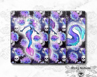 Black Siren Character eReader Tablet Insert for Kindle Kobo iPad Boox Fire, eReader Insert, eReader Design, Bookish Gift for Booklover