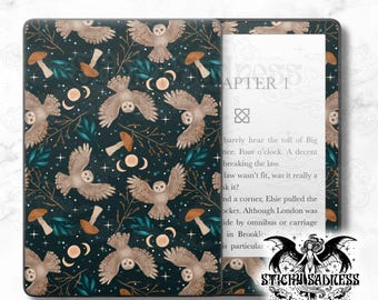 Blue Familiar Flight Cottagecore Decal Insert Skin, Cute Vinyl Wrap for Kindle Kobo iPad Boox Fire, Gift for Book Lover, BookTok Accessory
