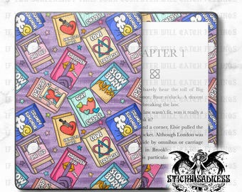Dark Bookish Tropes Cards Decal Insert Skin, Aesthetic Vinyl Wrap for Kindle Kobo iPad Boox Fire, Gift for Book Lover, BookTok Accessories