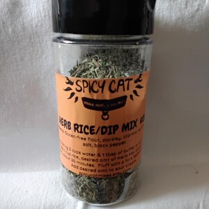 Herb Rice/ Dip Mix etc./  Gluten-Free/Low Sodium