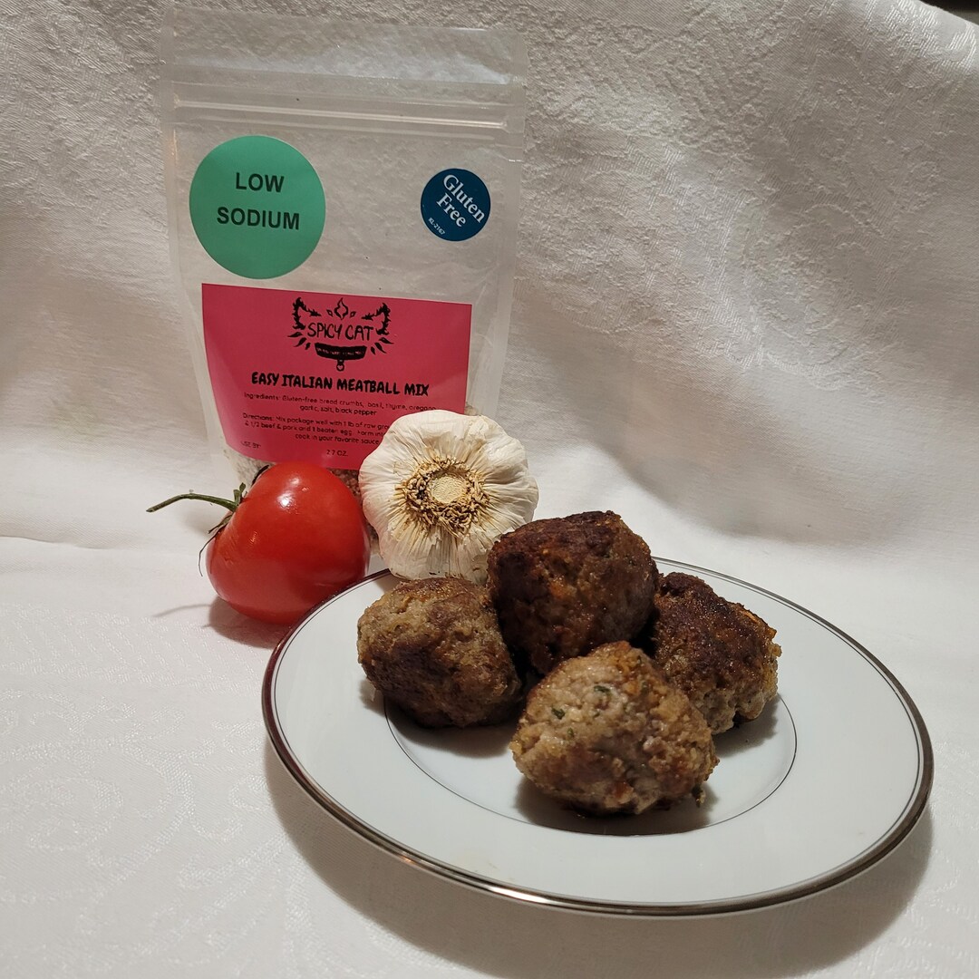 Easily Italian Meatball Bread Crumb & Seasoning Mix Low Sodium, Gluten
