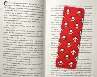 Mario Mushroom Bookmark for Kids Bookmark Gift for Kid Gaming Bookmarks, Video Game Bookmarks for Boy Bookmark for girl Bookmark for kids