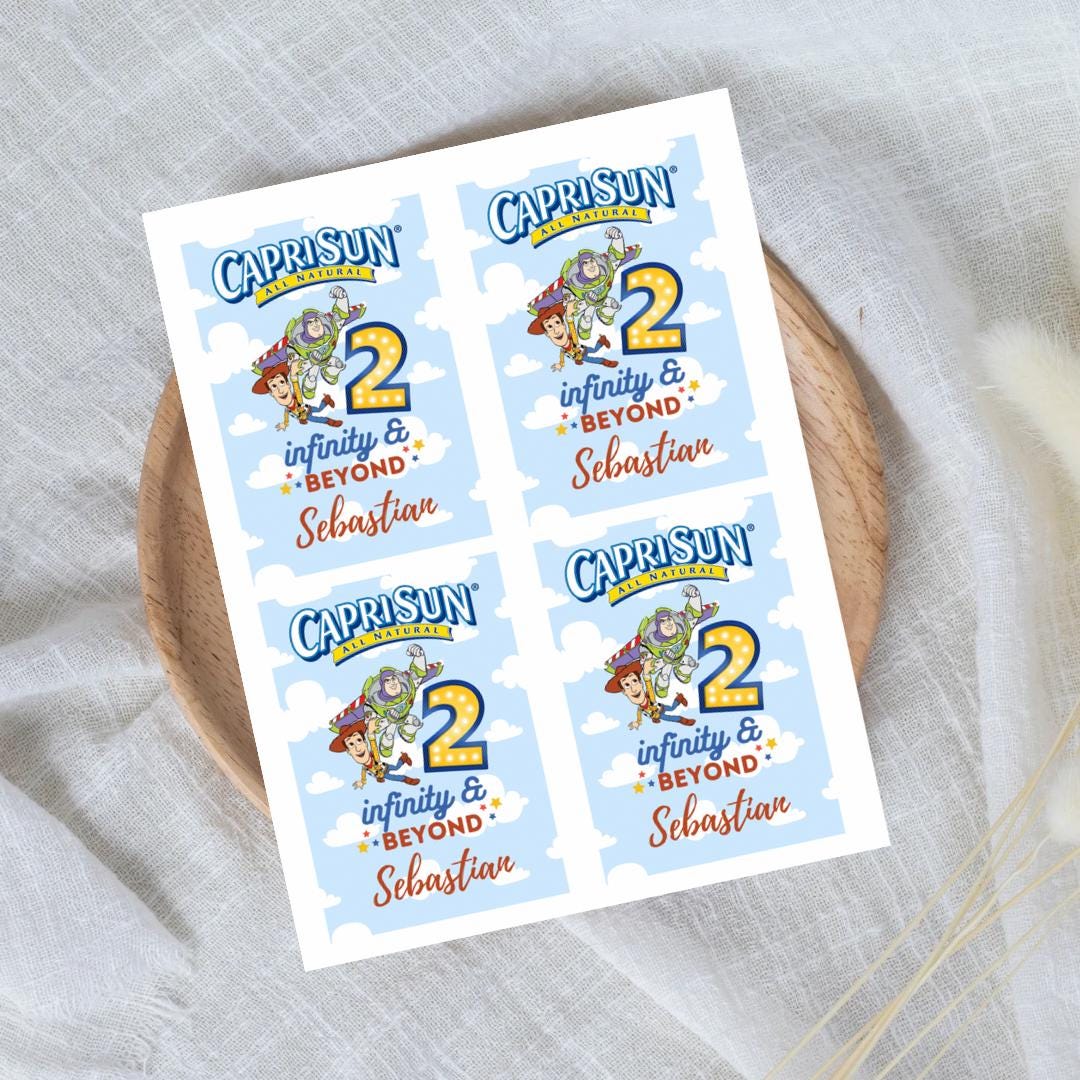 Infinity Labels Two Infinity and Beyond Caprisun Labels, 2 Infinity and Beyond Birthday ...