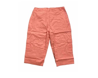 Anthony Richards Women’s Capri Cargo Pants, Women’s PLUS Size 18W,  peach color NOS Vintage still new in package