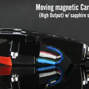 Turntable Cartridge / Headshell assembly - High output - Stereo Moving Magnetic Cartridge w/ stylus needle  Record Player Part New