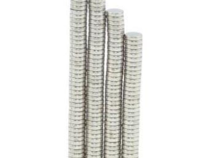 Lot of 10 Magnets - 2 Mm X 0.5 Mm N52 High Grade Neodymium Disk Micro ...