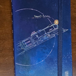 Mapa Astral Express, Caderno de Couro Sintético A5 com 2 OPÇÕES Papel Pautado ou Pontilhado e Pasta || Honkai: Star Rail