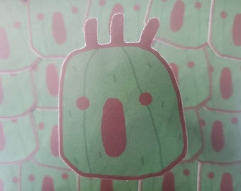 Adesivo de vinil fosco Cactuar (Final Fantasy XIV)