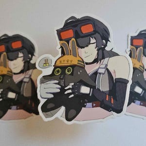 Grace Cuddle Safety Matte Bangboo-vinylsticker (Zenless Zone Zero)