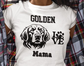 Goldene Mama Shirt | Golden Retriever Mama Geburtstagsgeschenk | Hundeliebhaber Shirt | Golden Retriever Liebhaber Geschenk | Softstyle Unisex Bella CanvasTee