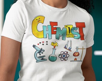 化学教師シャツ、教師レトロシャツ、教師バレンタインTシャツ、バレンタイン衣装、教師生活、教師衣装、ギフトのアイデア、感謝