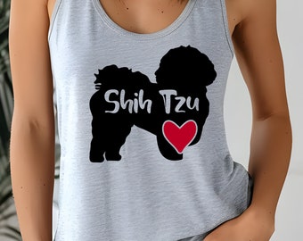 Shih Tzu Shirt: Dog Lover Gift, V-Neck, Sweatshirt, Tank Top