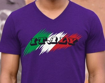 Italy Shirt, V-Neck, Sweatshirt or Racerback Tank Top, Love Italy Shirt, Italy Vacation, Italy Family Trip, Italy Anniversary,Italian Shirt