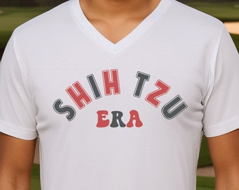 Shih Tzu Era Shirt, V-Neck, Sweatshirt or Racerback Tank Top, Perfect Gift for Shih Tzu Lovers, Shih Tzu Lover Gift Shirt, Dog T Shirt