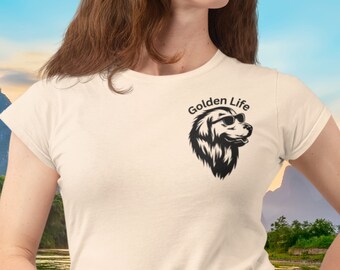 Golden Retriever Shirt, Golden Life, Golden Retriever Mom Shirt, Golden Retriever Tee, Dog Mom Tee, Dog Mom Gift