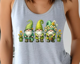 Spring Garden Gnomes Shirt, V-Neck, Sweatshirt or Racerback Tank Top. Best Friend, Funny Birthday Shirt, Mothers Day Gift, Mom Outfit
