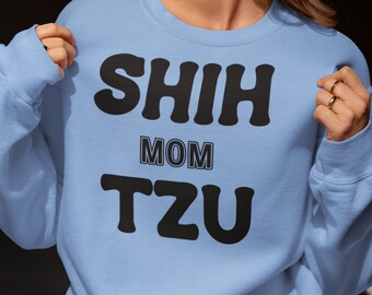 Camiseta de mamá Shih Tzu, cuello en V, sudadera o camiseta sin mangas con espalda cruzada, regalo perfecto para amantes de los perros, regalo para amantes de los perros, camiseta de mamá de perro, vida de Shih Tzu