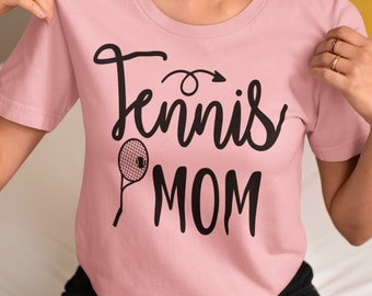 Tennis Mom Shirt, V-Neck, Sweatshirt or Racerback Tank Top, Cheer Mom, Proud Mama, Mom Birthday Gift, Best Mom Shirt, Cool Mom Shirt