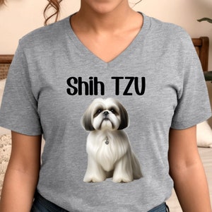 Shih Tzu Shirt, V-Neck, Sweatshirt or Racerback Tank Top, Perfect Gift for Dog Lovers, Dog Lover Gift, Dog Mama Shirt, Shih Tzu Life