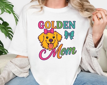 Golden Retriever Dog Face Comfort Colors Shirt, Golden Retriever Shirt, Dog Face Shirt, Golden Mama Shirt, Gift For Dog Owner, Dog Mom Shirt