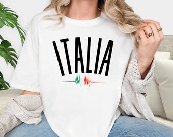 ITALIA shirt - Trendy Comfort Colors tee for Italy lovers. Italy Vacation, Italy Family Trip, Italy Anniversary, Italian Shirt, Family trip