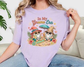 Comfort Colors In My Gnome Era Shirt, Funny Gnome Tee, Cute Cottagecore T-Shirt, Whimsical Garden Gnome Shirt, Cozy Aesthetic Gift for Her